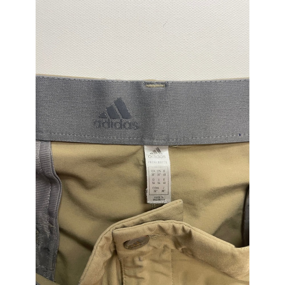 Adidas Golf Primegreen Shorts Mens 38 Khaki Tan Stretch Performance Athletic - Picture 5 of 15